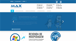 Desktop Screenshot of maxhospedagem.com.br