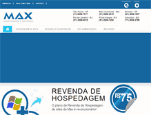 Tablet Screenshot of maxhospedagem.com.br